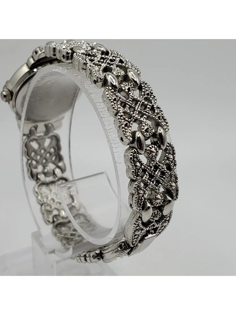 Vintage Style Rumours Quartz Womens Watch 23mm Silver Tone New Battery